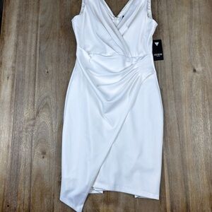 Guess Women's Asymmetrical White Dress